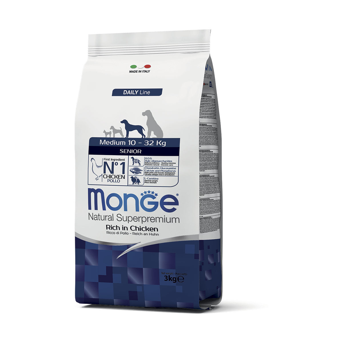Monge Natural Superpremium Medium Senior Ricco di Pollo - 3 kg