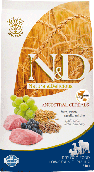 Farmina N&D Ancestral Grain Adult Mini Agnello e Mirtillo - 800 gr