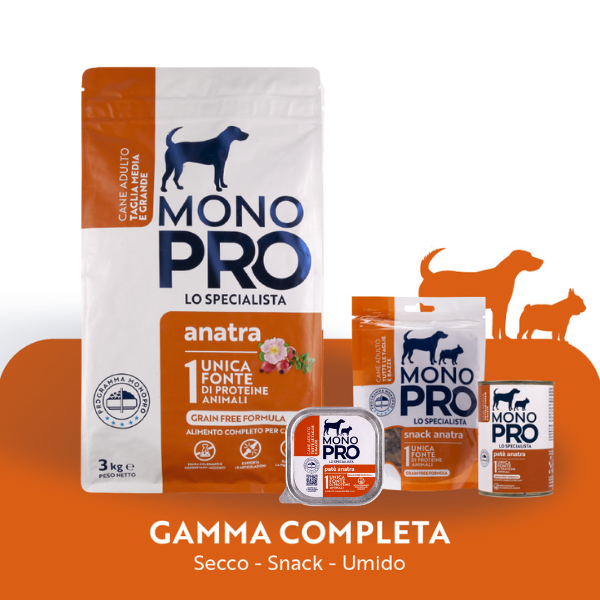 monopro lo specialista adult medium/large grain free anatra immagine3