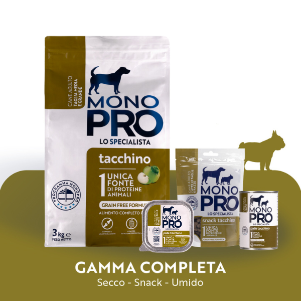 monopro lo specialista adult medium/large grain free tacchino immagine3