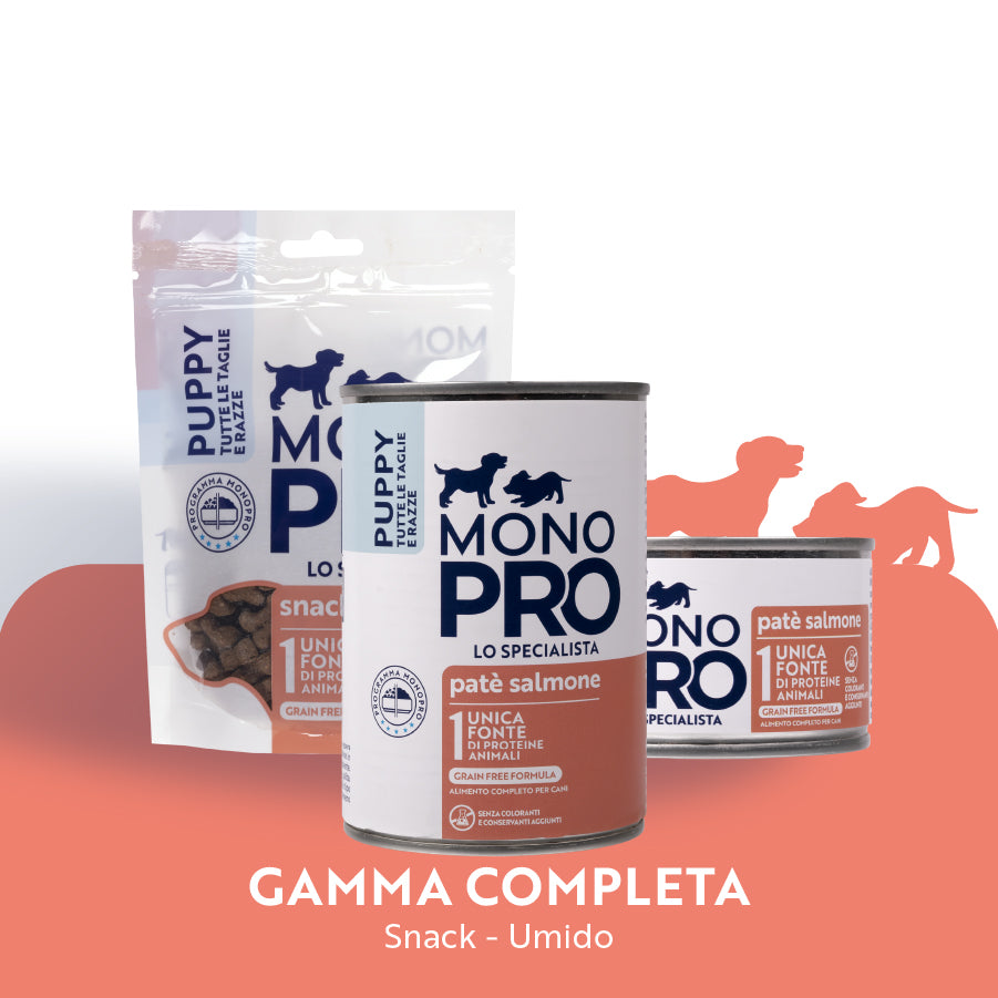 monopro lo specialista puppy all breeds patè grain free 150 gr immagine3