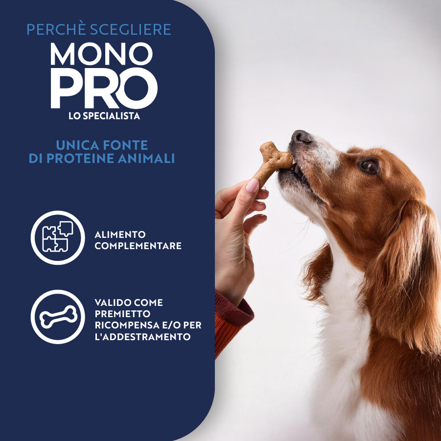 monopro lo specialista dog puppy all breeds biscotti grain free 100 gr immagine6