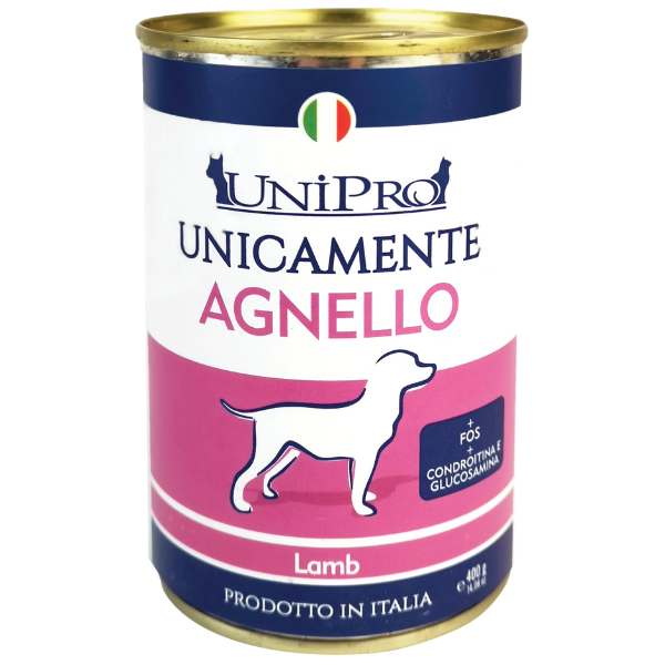 Unipro Unicamente Dog Adult 400 gr - Agnello