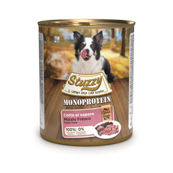 Stuzzy Dog Monoprotein cotti al vapore 800 gr - Maiale