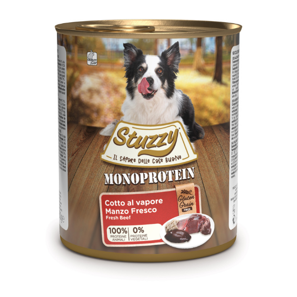 Stuzzy Dog Monoprotein cotti al vapore 800 gr - Manzo