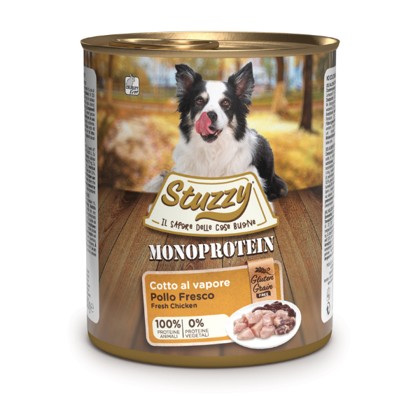 Stuzzy Dog Monoprotein cotti al vapore 800 gr - Pollo