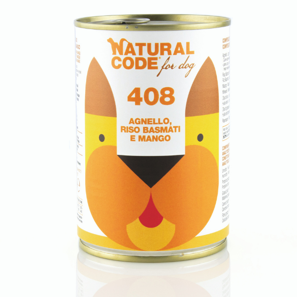 Natural Code Dog Adult 400gr - Agnello Riso e Mango