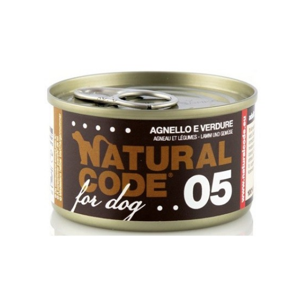 Natural Code for Dog 90 gr - Agnello e Verdure