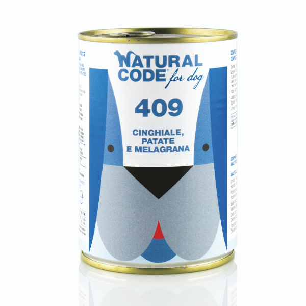 Natural Code Dog Adult 400gr - Cinghiale, Patate e Melograno