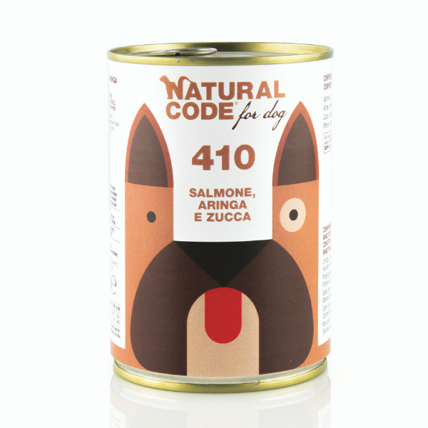 Natural Code Dog Adult 400gr - Salmone, Aringa e Zucca