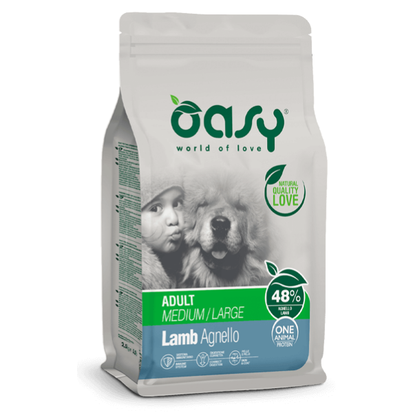 Oasy Monoproteico Adult Medium/Large Agnello - 12 kg