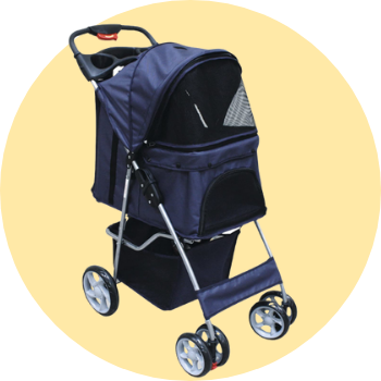 Passeggini e bici per cani