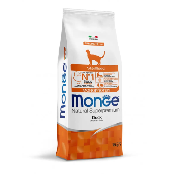 Monge Natural Superpremium Sterilised Monoprotein con Anatra