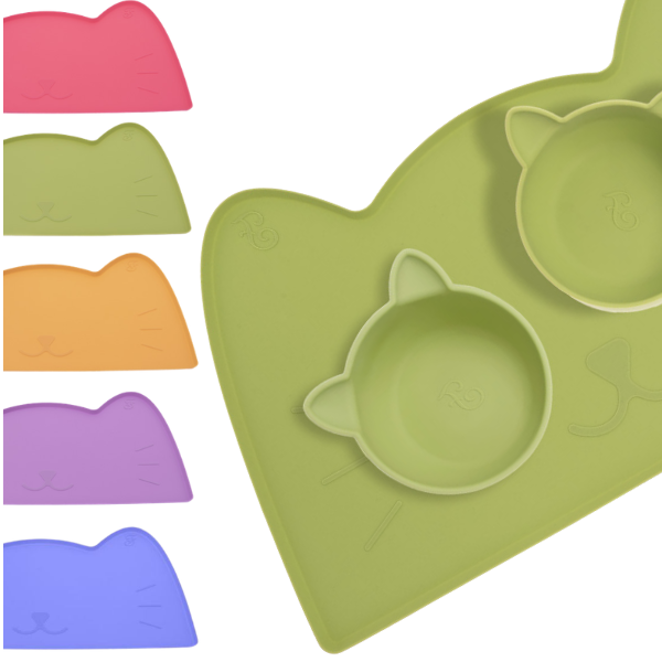 Tappetino sottociotola in silicone Gatto Amorcromia Ferribiella