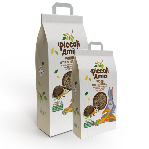 Piccoli Amici Cubetto Wood Lettiera in pellet per piccoli mammiferi