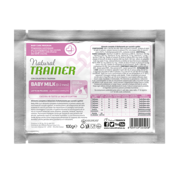 Trainer Personal Baby Milk latte in polvere