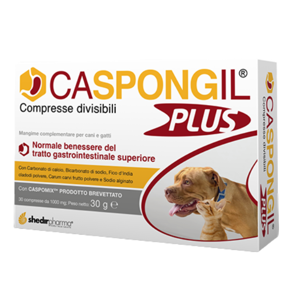 Shedir Pharma Caspongil Plus Mangime complementare Supporto gastrointestinale