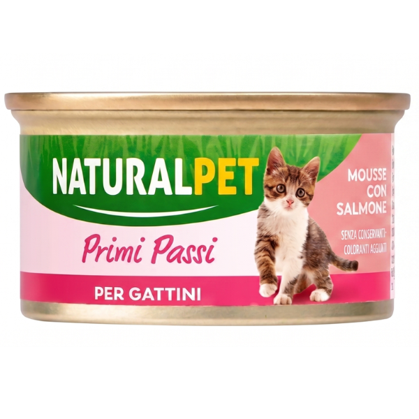 NaturalPet Cat Kitten Primi Passi Mousse 85 gr