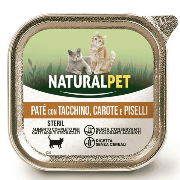 NaturalPet Cat Sterilized Patè Grain Free 100 gr