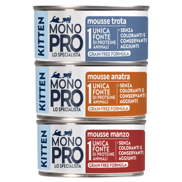 Monopro lo specialista Kitten grain Free Mousse 85 gr