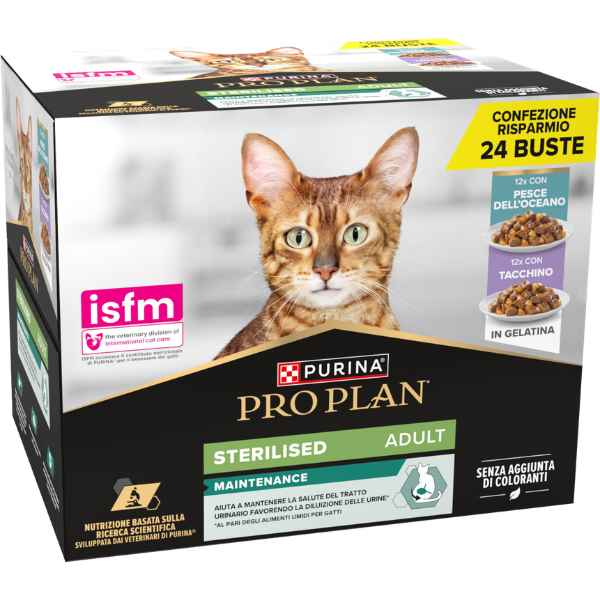 Purina Pro Plan Cat Adult Sterilised Maintenance Multipack in salsa 24x85g