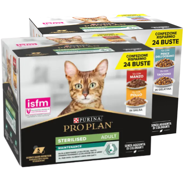 Purina Pro Plan Cat Adult Sterilised Maintenance Multipack in salsa 24x85g
