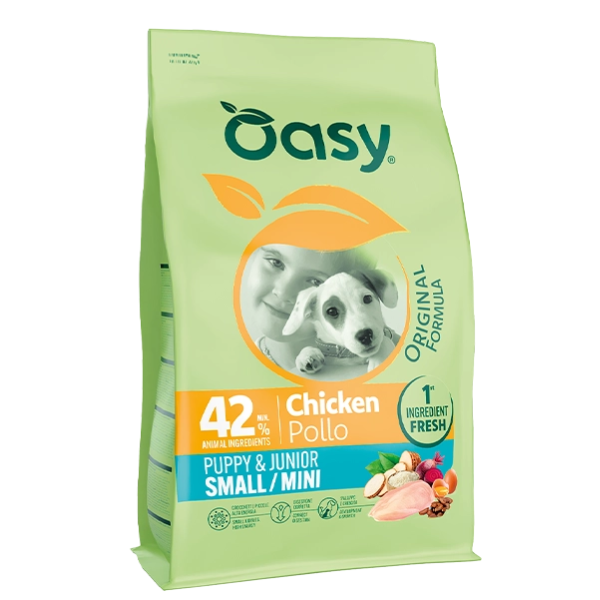 Oasy Dog Puppy e Junior Small/Mini Pollo