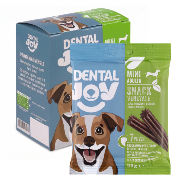 DentalJoy Dog Adult Mini Snack Dentali Vegetale