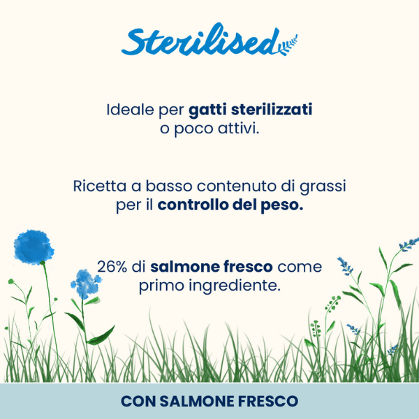 Almo Nature crocchette funzionali Adult Sterilised con Salmone e riso