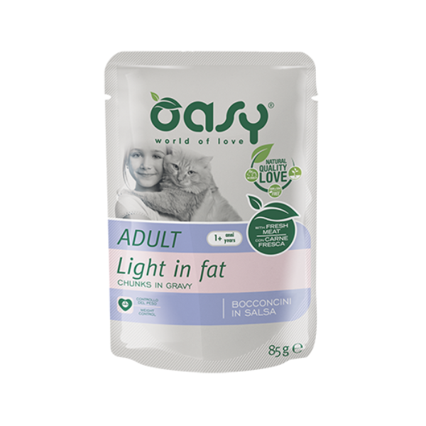 Oasy Cat Adult Bocconcini in salsa Light 85 gr