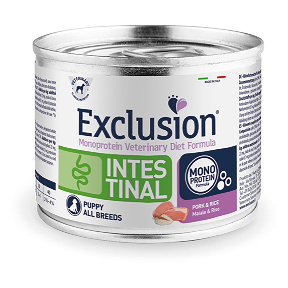 Exclusion Diet Intestinal Puppy Maiale e Riso - 200 gr