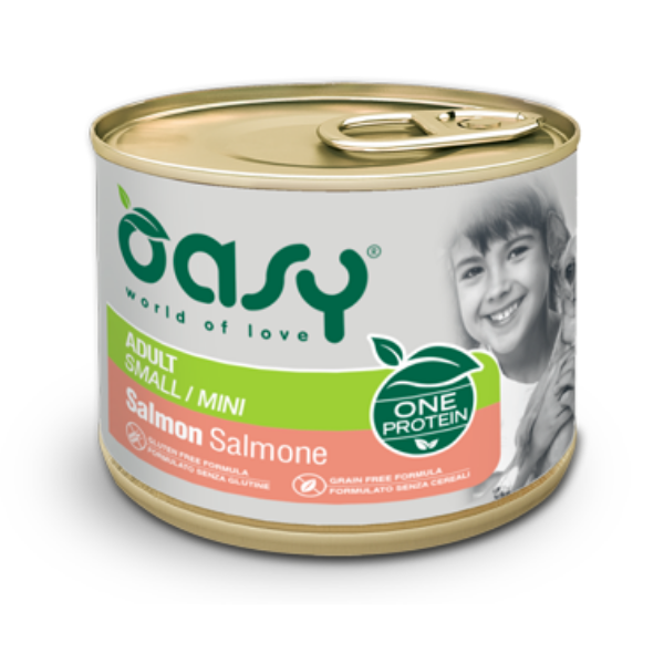 Oasy Monoproteico Adult Mini 200 gr - Salmone