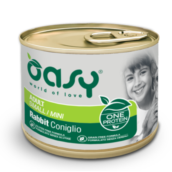Oasy Monoproteico Adult Mini 200 gr - Coniglio