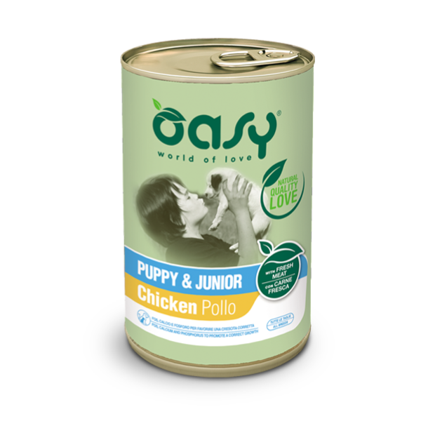 Oasy Dog Puppy & Junior All Breeds Patè 400 gr