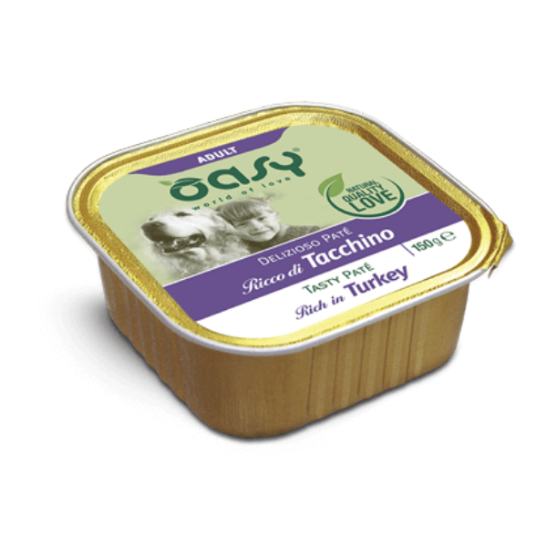 Oasy Wet Dog Delizioso Patè 150 gr - Tacchino