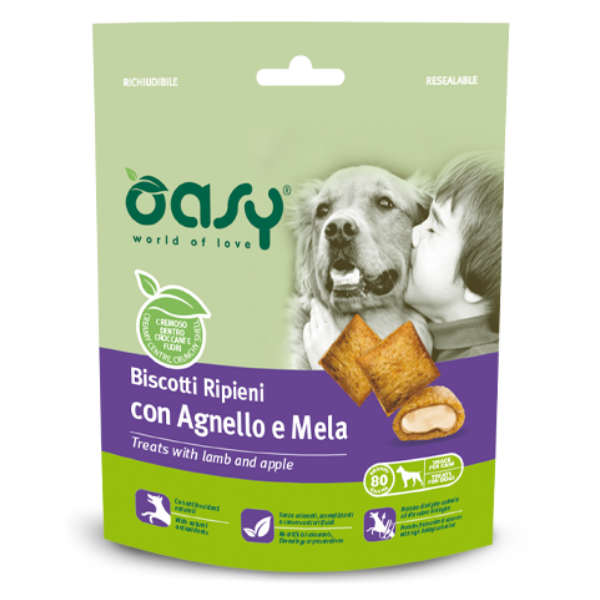 oasy dog biscotti ripieni 80 gr immagine6