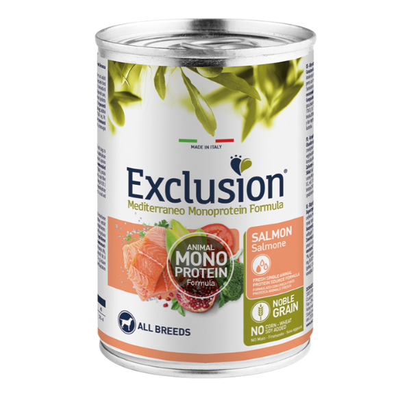 Exclusion Mediterraneo Adult All Breed 400 gr - Salmone