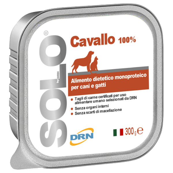 DRN Solo alimento monoproteico cane e gatto 300 gr - Cavallo