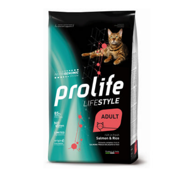 Prolife Lifestyle Gatto Adult Salmone e Riso - 400 gr