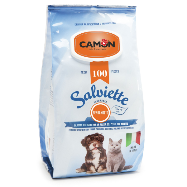 Salviette Detergenti Camon - Bergamotto - 100 salviette