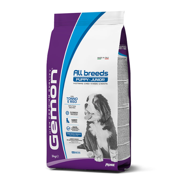 Monge Gemon Puppy & Junior All Breeds con Tonno e Riso