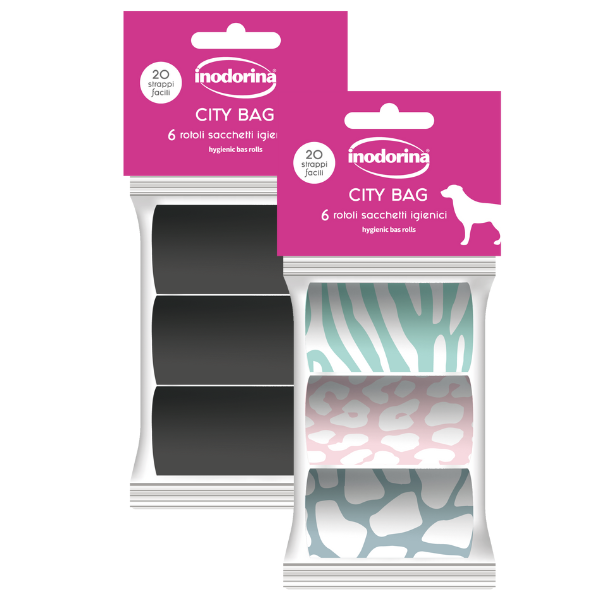 inodorina city bag - ricarica sacchetti igienici assortiti immagine2