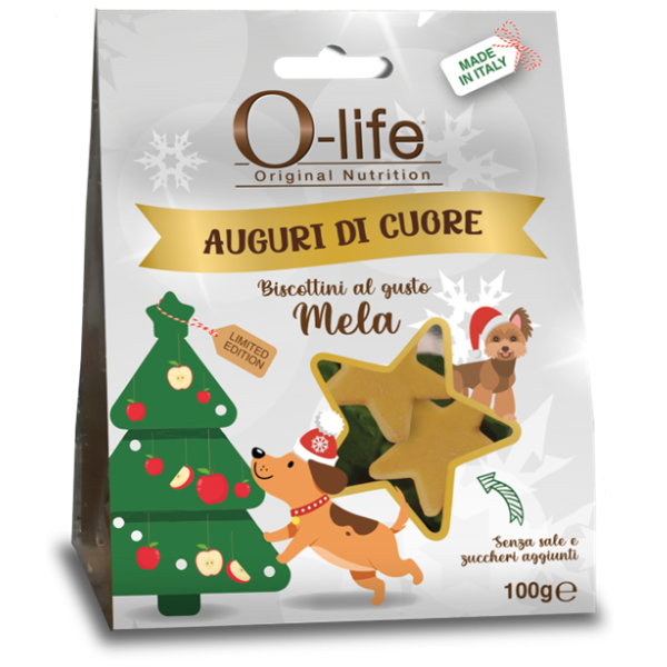 O-life Adult all breeds Biscottini di Natale per cani