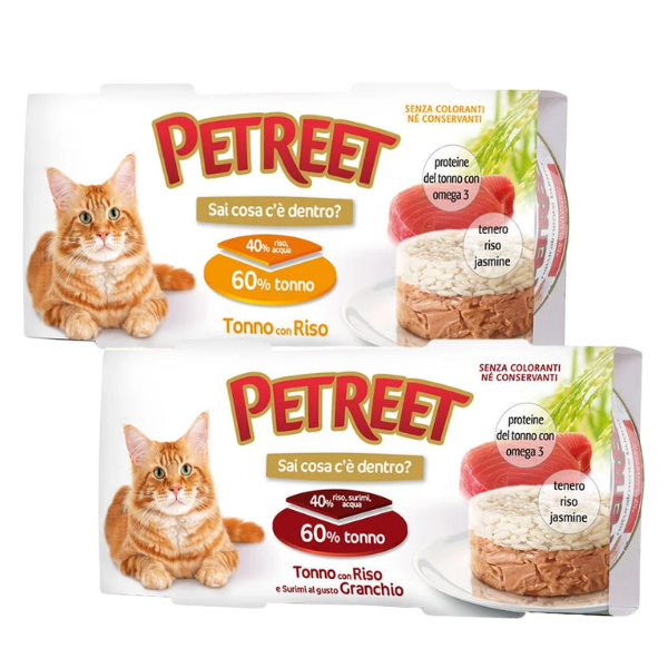 petreet adult cat tortino multipack 2x170 gr immagine2