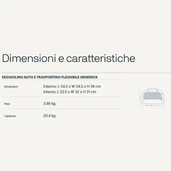 seggiolino auto e trasportino flessibile con sistema di protezione hendrick tavo immagine3
