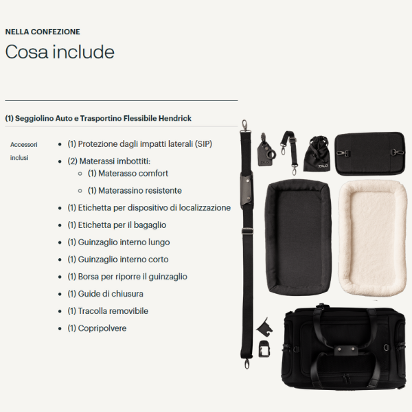 seggiolino auto e trasportino flessibile con sistema di protezione hendrick tavo immagine4
