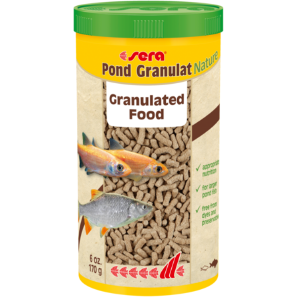 Sera Pond Granulat Nature mangime per pesci da laghetto Koi e grandi pesci rossi