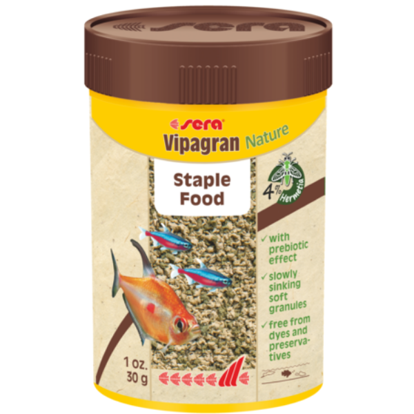 Sera Vipagran Nature mangime di base in granuli per pesci ornamentali - 100ml