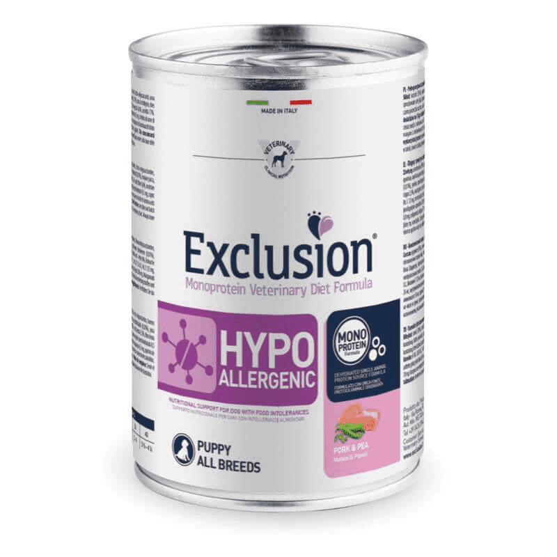 Exclusion Diet Hypoallergenic 400 gr - PUPPY - Maiale e Piselli