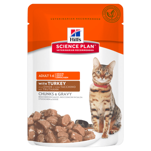 Hill's Science Plan Adult Alimento per Gatti 85 gr - con Tacchino